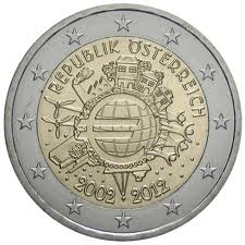 2 &euro; AUSTRIA ANV. DEL EURO 2012